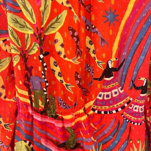 Vibrant Multicolor Bohemian Dress - Picture 5 of 6